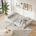 thumbnail image 4 of Homall Canapé-Lit Futon, Canapé Futon Ajustable, Canapé-Lit Moderne pour Salon, Bureau d'Affaires, Fauteuil Inclinable avec Porte-Gobelets, 4 of 7