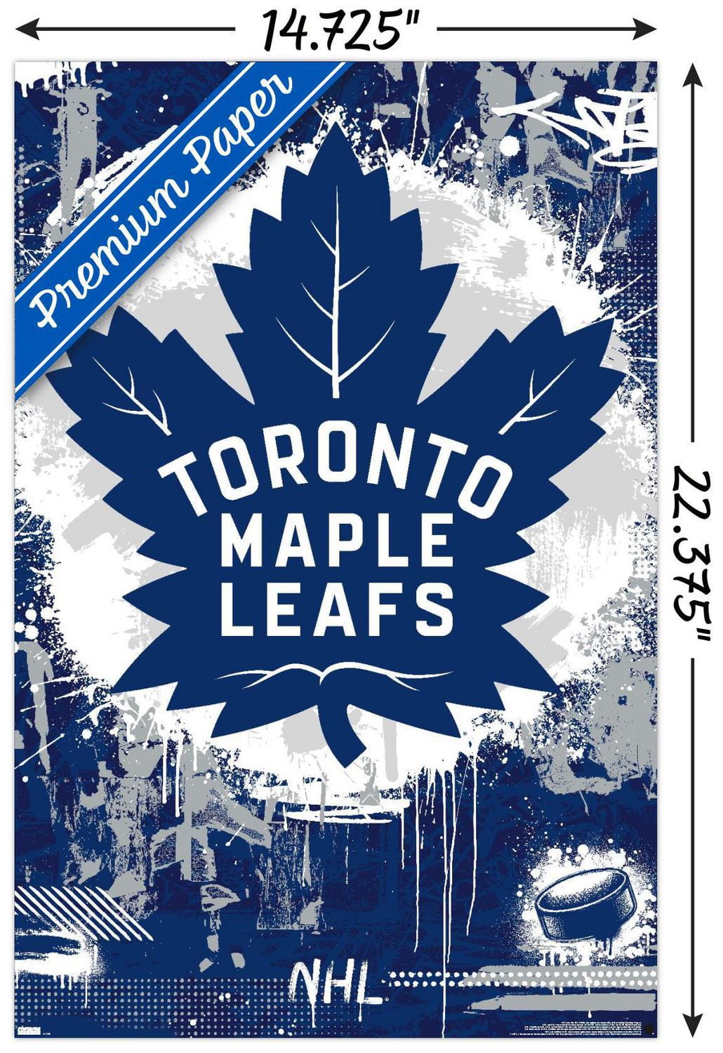 NHL Toronto Maple Leafs - Maximalist Logo 23 Wall Poster, 22.375" x 34"