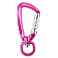 thumbnail image 2 of Carabiner Lixada Swivel Carabiner Clip 360 Rotatable  Carabiner Small Auto Locking Carabiner Rotational Hammock Hanging Clip Pet Leash Hook, 2 of 7