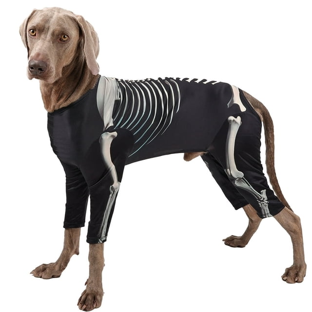 Dog Tight Transforming Clothes Loss Hair Proof Dog Halloween Costumes Machine washable Black x-Large