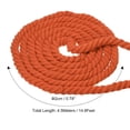 thumbnail image 2 of Unique Bargains 15 Feet Tug of War Rope for Adults Teen 3-Strand Natural Twisted Cotton Rope with Flag Orange, 2 of 7