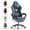 LW20-Gray, variant on Luxvie Gaming Chair with Footrest Velvet Fabric High Back Ergonomic Gamer Chair with Headrest and Massage Lumbar Cushion Racing Reclining Video Game Chair for Adults, Black