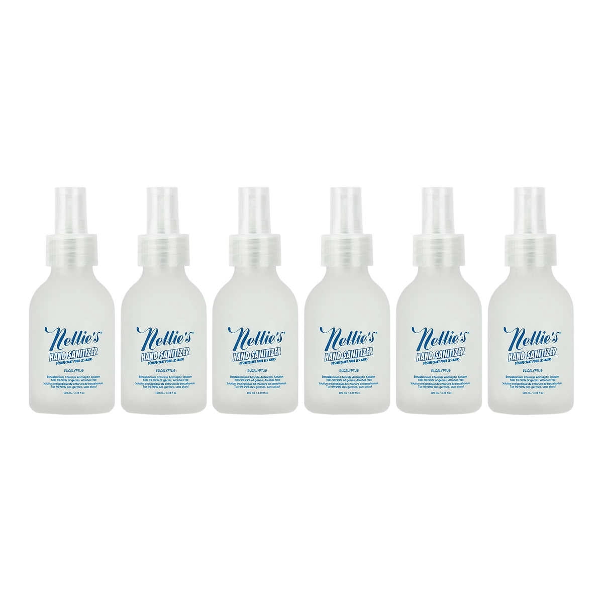 Désinfectant pour les Mains de Voyage Nellie's, Lot de 6