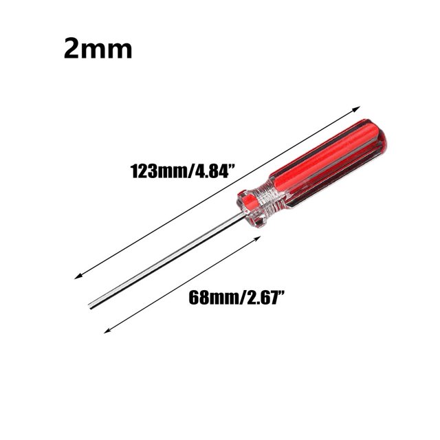 Ensemble de Tournevis Hexagonaux 2,0 mm Tête Plate Hexagonale Outil à Main Magnétique de Réparation