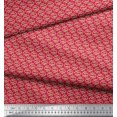 thumbnail image 3 of Soimoi Crepe Silk Fabric Brush Stroke Abstract Printed Fabric 1 Yard 42 Inch Wide, 3 of 3