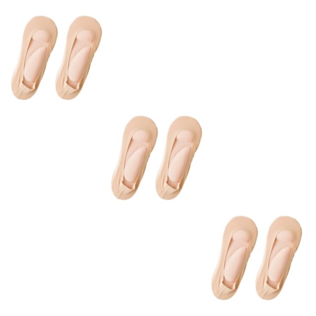 kurtrusly Stylish And Supportive 3D Ankles Socks Fit For Every Foot Skin Color Arch pink 35-39 3Set