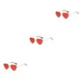 thumbnail image 1 of maskred PVC Heart-Shaped Glasses Non-Slide Silicone Nose Pads And Mulitple Colours For Chic Look Gold Metal red 3Set, 1 of 6