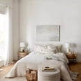 thumbnail image 3 of Bouclair Oatmeal Round Storage Fabric Ottoman, 3 of 10