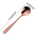 thumbnail image 2 of Amzcrzy Utensils 304 Stainless Steel Flat Handle Round Spoon Thickened Dinner Spoon and Soup Spoon forHome Use Rounded Flat Spoon Serving Spoons Spoon Soup Spoons, 2 of 5