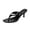Black, variant on Anmrize Women's Sandals, Stiletto Heel Shoes, Flip Flop Sandals, Summer Dress Shoes, Women's Kitten Heels Flip Flops Square Toe Low Heels Slip On Comfortable Summer Thong Heeled Sandals, Brown 9