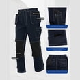 thumbnail image 3 of RXMEKW Pantalon de Travail pour Hommes avec Conception à Multiples Poches et Jambes Détachables, Tissu Ripstop Durable pour la Construction, la Randonnée et les Vêtements de Travail de Plein Air, 3 of 8