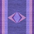 thumbnail image 1 of Ahgly Company Tapis d'Intérieur Lavable en Machine Carré Violet Améthyste Transitionnel, 4 Pieds Carré, 1 of 7