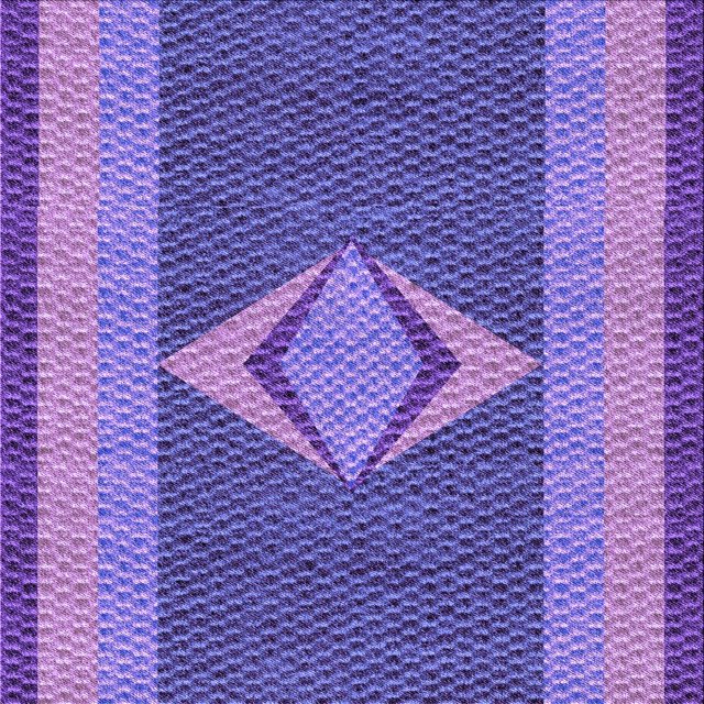 Ahgly Company Tapis d'Intérieur Lavable en Machine Carré Violet Améthyste Transitionnel, 4 Pieds Carré