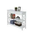 thumbnail image 2 of Convenience Concepts Oxford Table Console à 1 Tiroir avec 2 Étagères Ouvertes, Blanc, 2 of 3