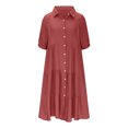 thumbnail image 3 of Gspmoly Robes pour Femmes, Robe Longue d'Été Décontractée pour Femmes à Col Rond Uni Sans Manches, Robes de Cocktail pour Femmes Offres du Jour, 3 of 5