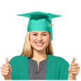 thumbnail image 4 of MIASHUI Kids Kindergarten Graduation Caps with Tassel Preschool Uniform Accessories,Green,M, 4 of 4