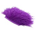 thumbnail image 2 of HLONK 1 Yard Dyed Ostrich Feather Fringe Trim Ribbon Embellishment Cream, 2 of 8