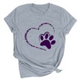 thumbnail image 1 of Meichang T-Shirts de la Saint-Valentin pour Femmes, T-Shirts Graphiques Cœur, Hauts Mignons, T-Shirts de Vacances, Manches Courtes, Col Rond, Mode 2025, 1 of 3