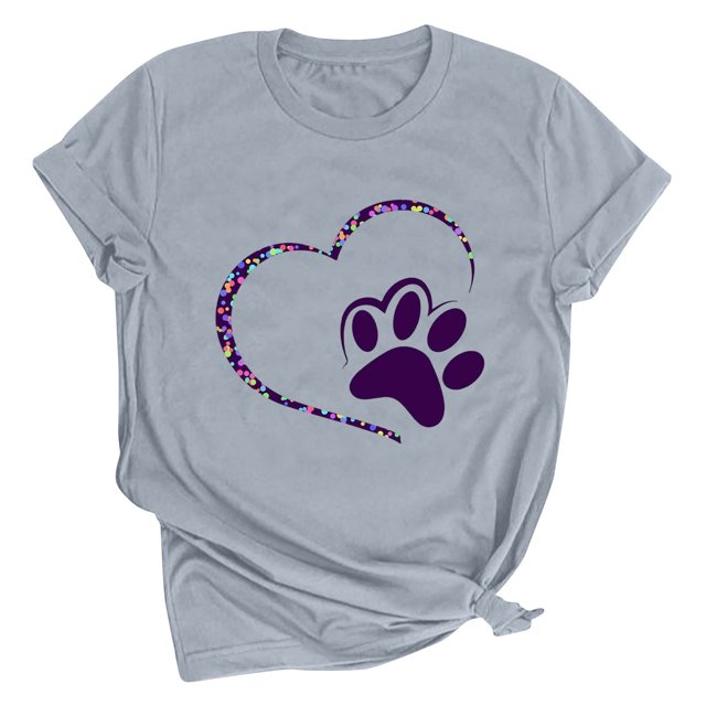 Meichang T-Shirts de la Saint-Valentin pour Femmes, T-Shirts Graphiques Cœur, Hauts Mignons, T-Shirts de Vacances, Manches Courtes, Col Rond, Mode 2025