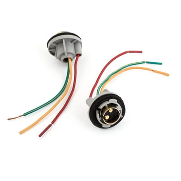 Unique Bargains Car 1157 Turn Signal Light Bulb Socket Wiring Harness 2pcs