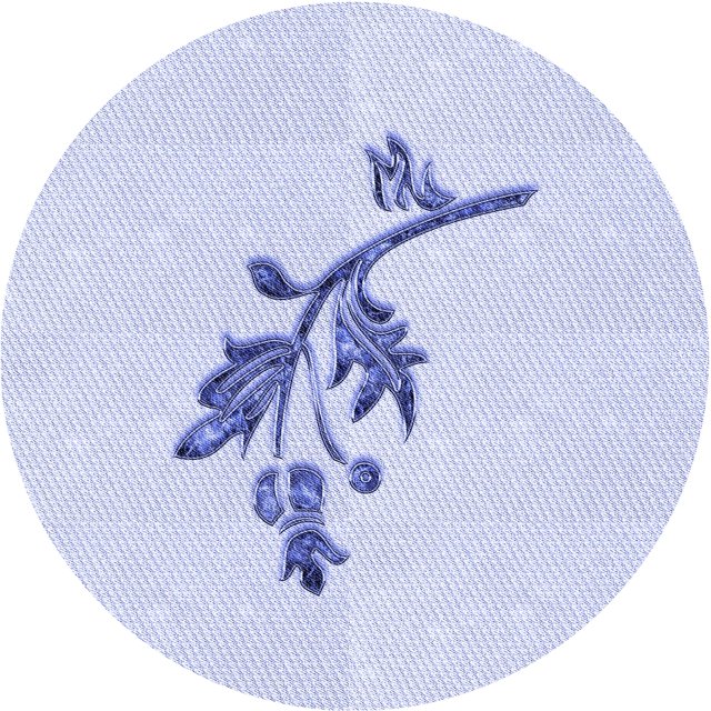Ahgly Company Tapis Rond Lavable en Machine Intérieur Transitionnel Bleu Lavande, 5 Pieds Rond