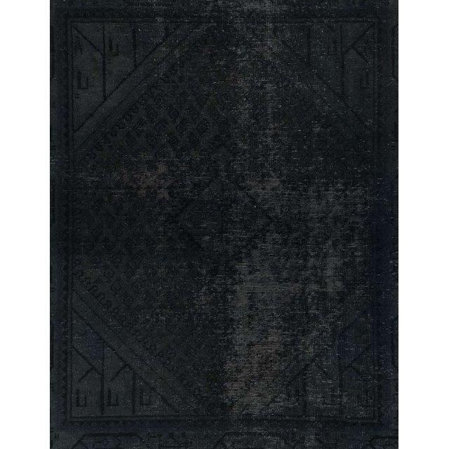 Ahgly Company Indoor Rectangle Abstract Gunmetal Green Abstract Area Rugs, 5' x 7'