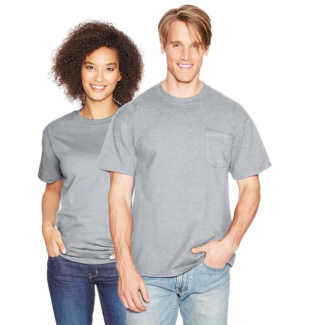 Hanes T-Shirt à Manches Courtes avec Poche Robuste Grandes Tailles - 5190x
