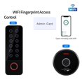 thumbnail image 2 of 12V Waterproof Wifi Standalone Fingerprint RFID Access Keypad Door Lock System Magnetic Alarm Time, 2 of 6