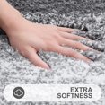 thumbnail image 4 of Luxury Bathroom Rug Mat, Extra Soft and Absorbent Bath Rugs, Non-Slip Plush Shaggy Bath Carpet Runner, Machine Wash Dry, Bath Mats for Bathroom Floor, Tub and Shower, 47x17, Grey, 4 of 6