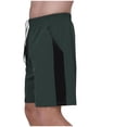 thumbnail image 4 of Yuyuzo Gym Shorts for Men Casual Elastic Waist Drawstring Summer Beach Straight Athletic Workout Shorts, 4 of 6