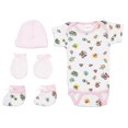 thumbnail image 2 of Bambini Newborn Baby Girls 4 Pc Layette Baby Shower Gift Set, 2 of 3