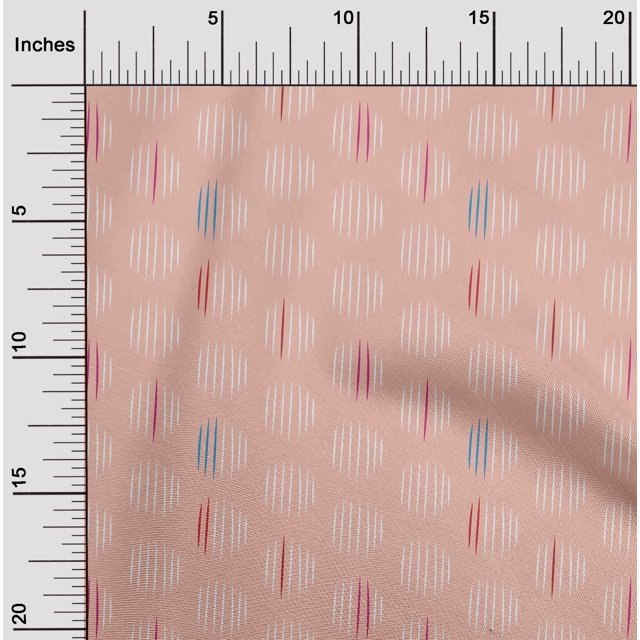 oneOone Viscose Chiffon Fabric Line Geometric Decor Fabric Printed BTY 42 Inch Wide