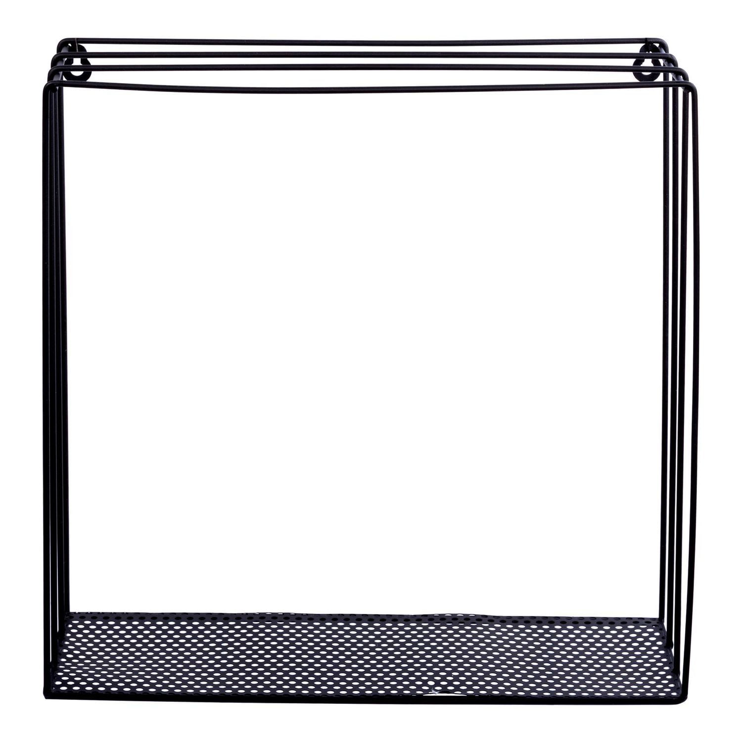 Truu Design, Square Metal Floating Wall Shelves, Set of 3