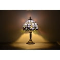 thumbnail image 3 of Tiffany Style Lamp Table Lamp Bedside Desk Lamp Bedroom Stained-Glass 14.5'' Height Multi-Color, 3 of 4