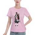 thumbnail image 1 of T-Shirt Basique à Manches Courtes pour Femmes Demon Slayer : Tanjirou et Nidouzi, 1 of 1