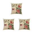 thumbnail image 2 of Maytalsory Easy To Change Flowers Pillowcase Addition To Home Decor Polyester Decorative Pillow Cushion Covers Soft Durable kztym001-8 3Set, 2 of 6