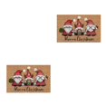 thumbnail image 4 of Baohd Wide Application Merry Christmas Gnome Doormat Soft And Comfortable Water Santa Claus 2Set, 4 of 6