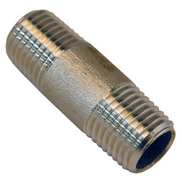 Medelco 209788 Tétine Courte en Acier Inoxydable 0.25 Po