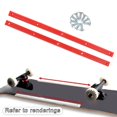 thumbnail image 2 of 1 Pair Skateboard Rails Head Anti Bump Longboard Skateboard Accessories Part Protect Rubber Strip Longboard Part, 2 of 9