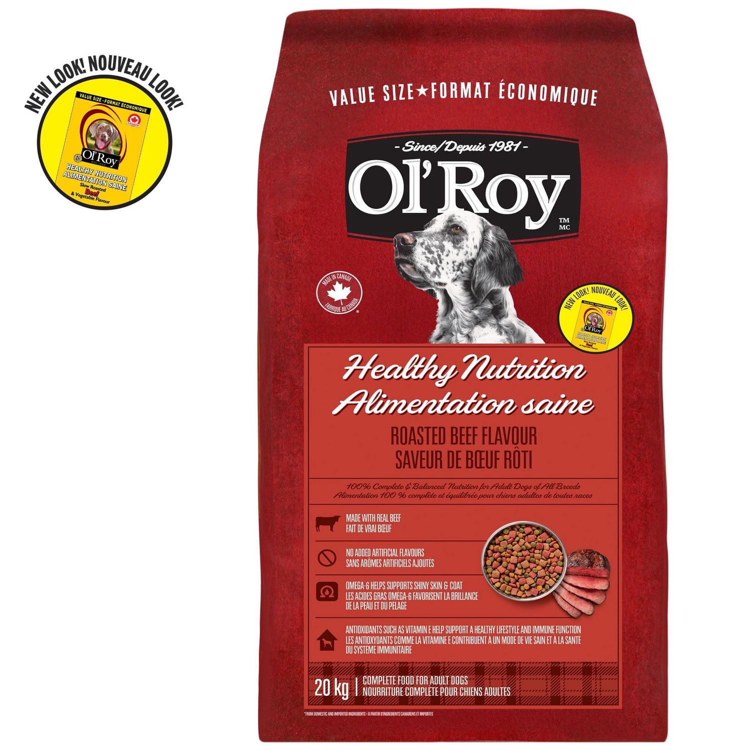 Ol' Roy Healthy Nutrition Roasted Beef Flavour Dry Dog Food 20kg