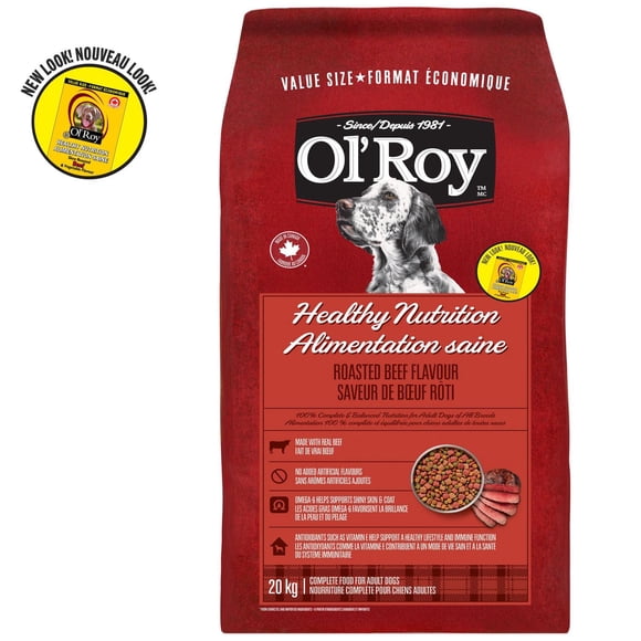 Ol' Roy Healthy Nutrition Roasted Beef Flavour Dry Dog Food 20kg