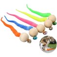 thumbnail image 4 of 5pcs Interactive Cat Worm Ball with Bell Funny Wobbly Balls Cat Bell Toy Colourful Kitty Toy, 4 of 6