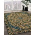 thumbnail image 2 of Ahgly Company Tapis d'Intérieur Ronds Abstraits Moka Brun Abstraits pour Aire, 8 Pieds Rond, 2 of 6