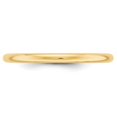 thumbnail image 4 of Bague de Mariage Demi-Rond en Or Jaune 14k Poli Solide Gravable 2mm Demi-Rond Taille 7.5 Bijoux Cadeaux pour Femmes, 4 of 4