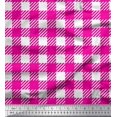 thumbnail image 1 of Soimoi Rayon Fabric Gingham Check Printed Craft Fabric by The Yard 56 Inch Wide, 1 of 3