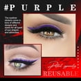 thumbnail image 3 of Eyeliner Sticker Reusable Double Eyelid Glitter Eye Makeup Sticker Line Strip Eye Makeup for Party Cosplay Nightclub, Yellow Purple, 3 of 7