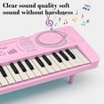 thumbnail image 2 of Pink Girls Electronic Keyboard With Lightweight Design And 37 Keys For Portable Music Learning, 2 of 6