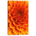 thumbnail image 2 of Orange Abstract Flower and Petals - Floral Canvas Art Print, 2 of 3