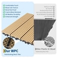 thumbnail image 3 of Garvee 9-Pack 12"x12" Interlocking Composite Deck Tiles for Patio, Balcony, Porch, Poolside, Teak, 3 of 8