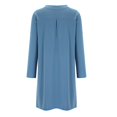 thumbnail image 5 of Ketyyh-chn99 Robes Femmes Fête Robe Évasée à Fleurs Manches Longues Robe Longue Confortable Bleu Clair,G, 5 of 5